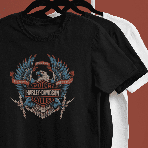 Camiseta Moto Harley Davidson Algodão Unissex