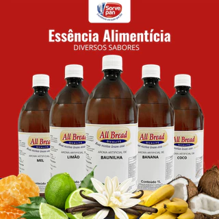 Essência Alimentícia All Bread 1L Sabores Confeitaria
