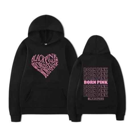 Moletom Canguru Unissex Black Pink Born Pink World Tour | Shopee