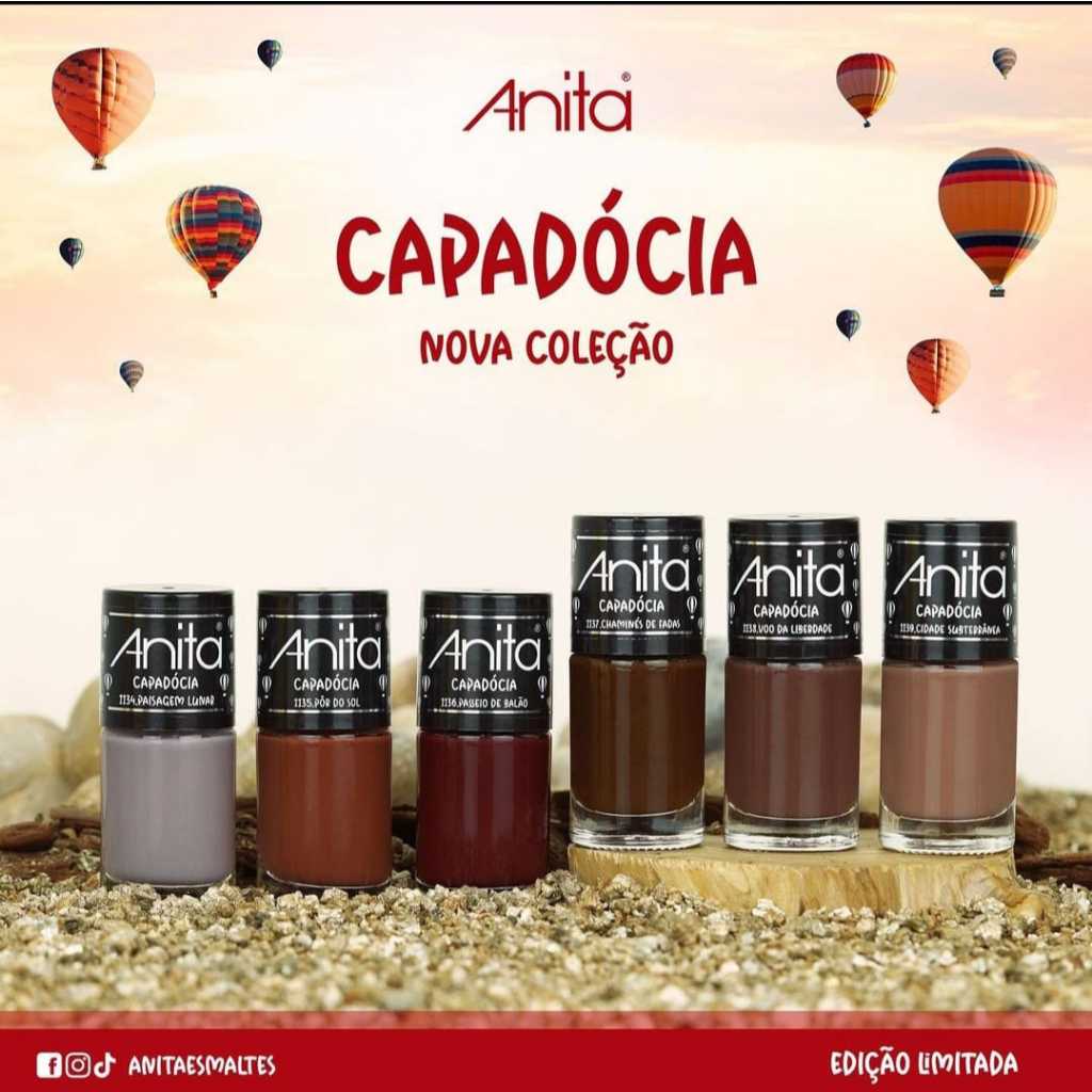 Kit 6 esmaltes Anita Coleção Capadócia