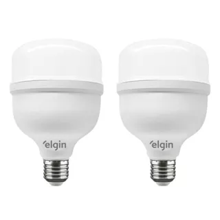 Kit 2 Lâmpadas Super Bulbo Alta Potência Led 30w 6500k - Elgin