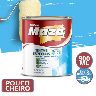 Tinta Esmalte A Base de água Brilhante Todas as Cores Maza 900ML Epoxi para Azulejos Paredes Madeira Artesanato Ferro Latão Envio Imediato