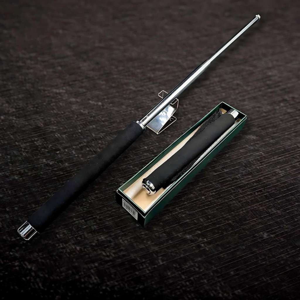 Basto Cassetete Retrtil Em Ao Cromado Auto Defesa YRG-5 | Shopee Brasil
