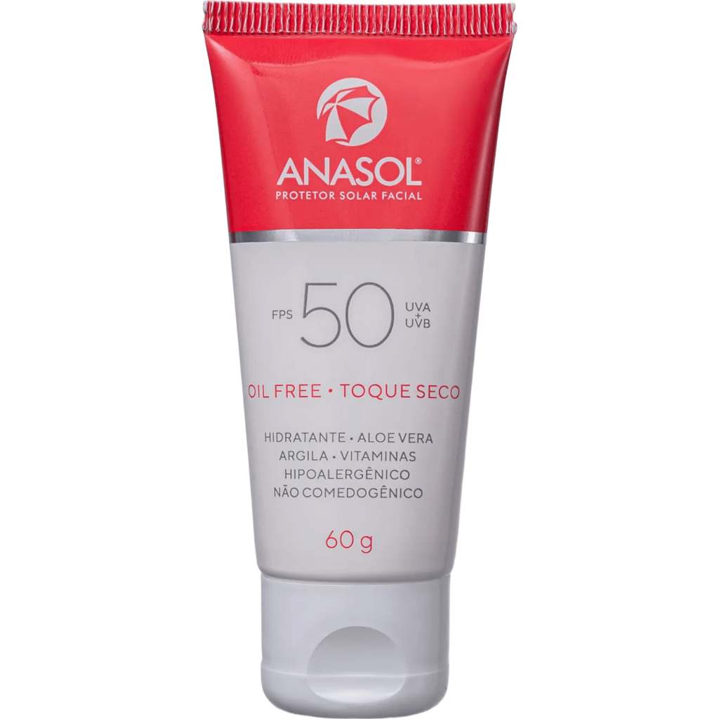 Protetor Solar Facial FPS 50 Dahuer Toque Seco Oil Free 60 g - Anasol ...