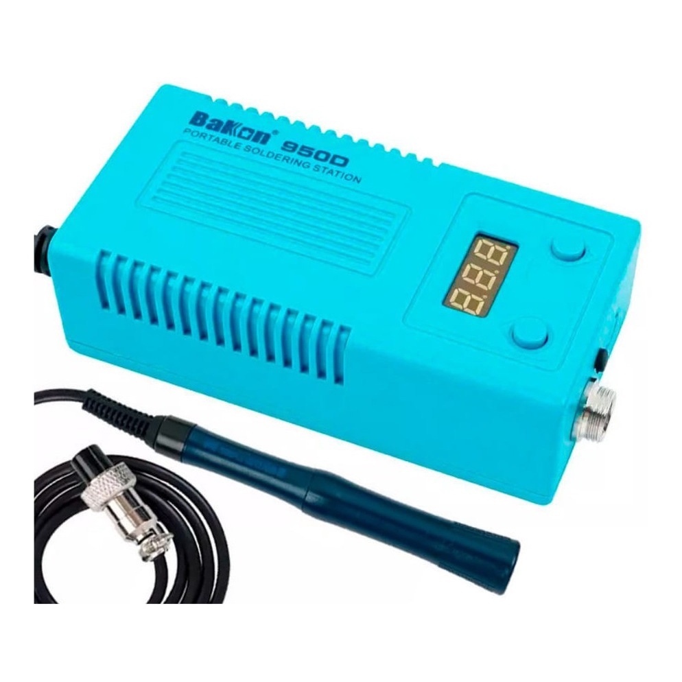 Maquina estacao de solda portatil Bakon 950d ponta c210 | Shopee Brasil