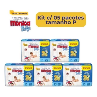 Frauda descartável kit com 5 pacotes +1 sabonete cha kit fralda todos os tamanhos RN, P ,M G,XG em Oferta na Shopee