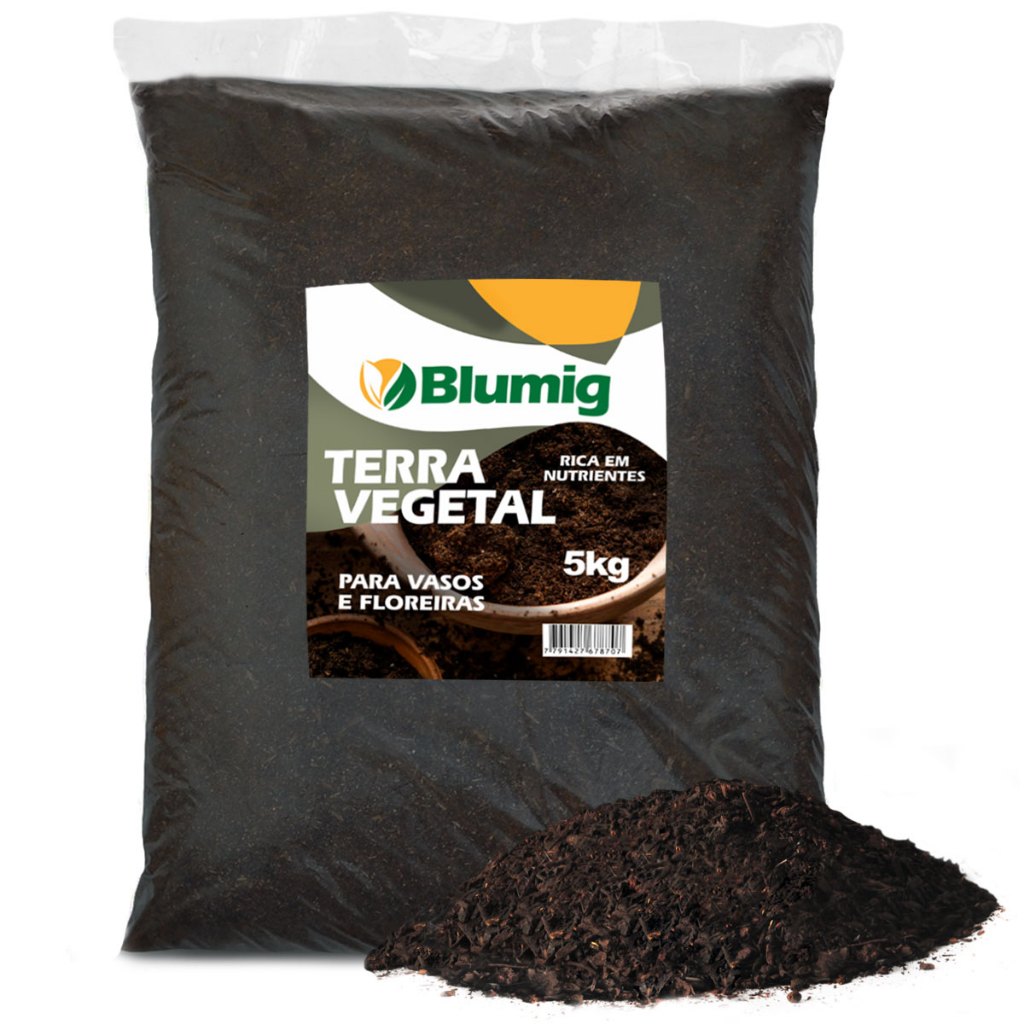 5Kg Terra Para Vaso Vegetal Orgânica