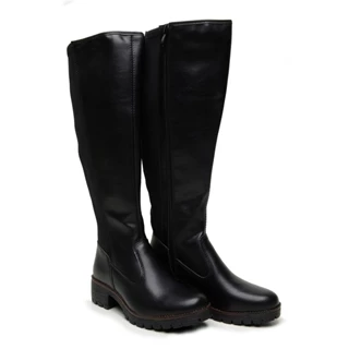Bota Over The Knee Montaria Feminina Tratorada Cano Alto Lançamento Inverno