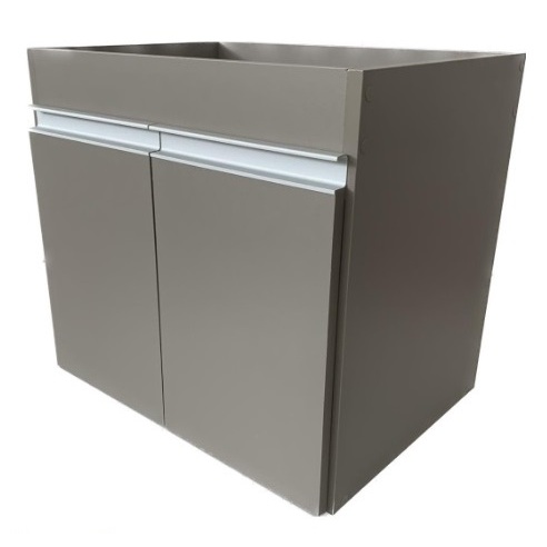 Gabinete 60x45x40 CM Puxadores 100 % Mdf Móveis Banheiro Branco New JTR Perfil