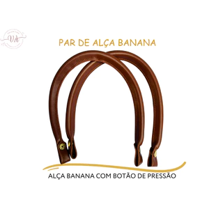 PAR de Alça Banana com botão de pressão - Premium
