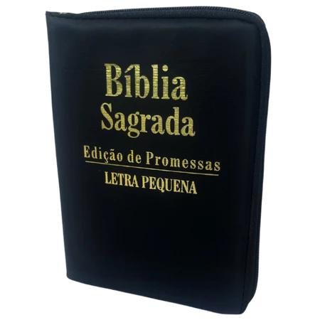 Bíblia Sagrada Preta COM ZÍPER 