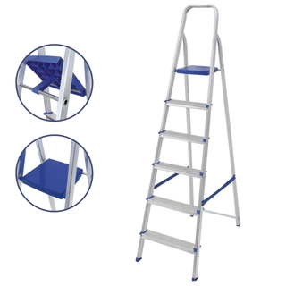 OFERTA Escada De Alumínio Doméstica 3 4 5 6 Degraus Reforçada Resistente mor