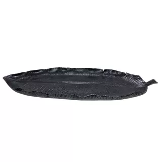 Centro De Mesa Enfeite Folha Bandeja P/ Decoração Rasa 44cm Pronto Entrega