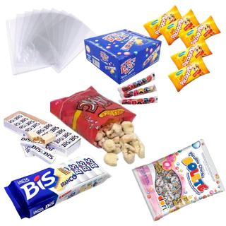 Kit Doces 15 Sacolinha Surpresa Festas Aniversário Saquinho Lembrancinha Dia das Crianças