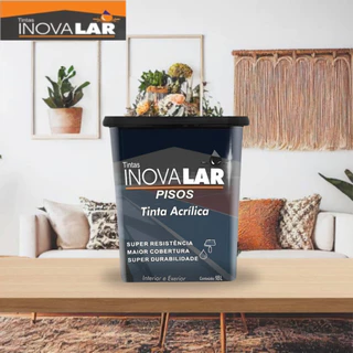 Tinta Piso Inovalar 18L Lavavel Sem Cheiro Antimofo Alto Rendimento Acrilica Premium Luxo
