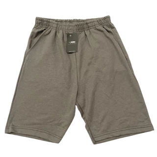 Bermuda Moletom Masculino cor Cinza Treino Algodão 100% Confortável Lisa 2 Bolsos