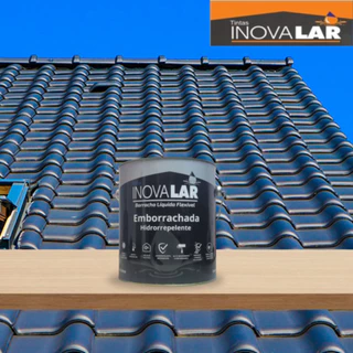 Tinta De Parede Emborrachada Inovalar 3,6L Lavavel Impermeavel Antimofo Flexivel Cobre fissuras