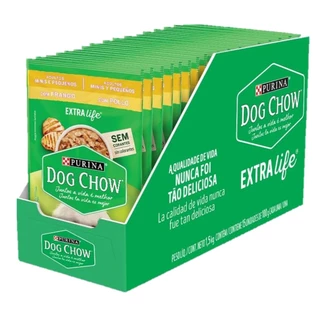 Dog Chow Cães Adultos Raças Minis e Pequenas FRANGO ( 15 Saches)