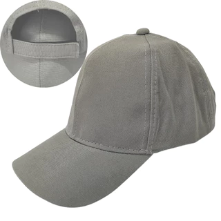 Boné Chapeu Liso Cinza Tecido Algodão Atacado Bordar