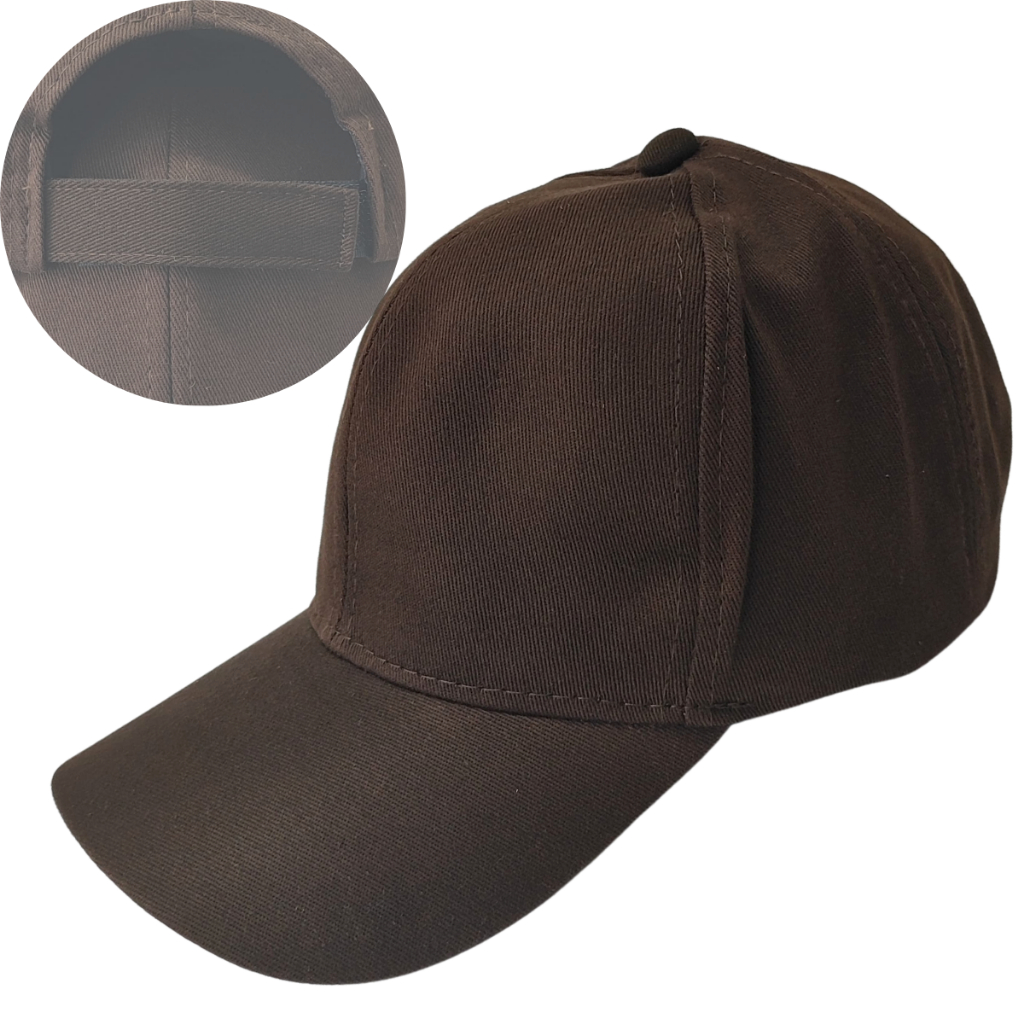 Boné Marrom Liso Brim Sublimação