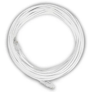 Cabo de Rede CAT5e 15 Metros 15m Branco UTP Crimpado Testado LAN CFTV