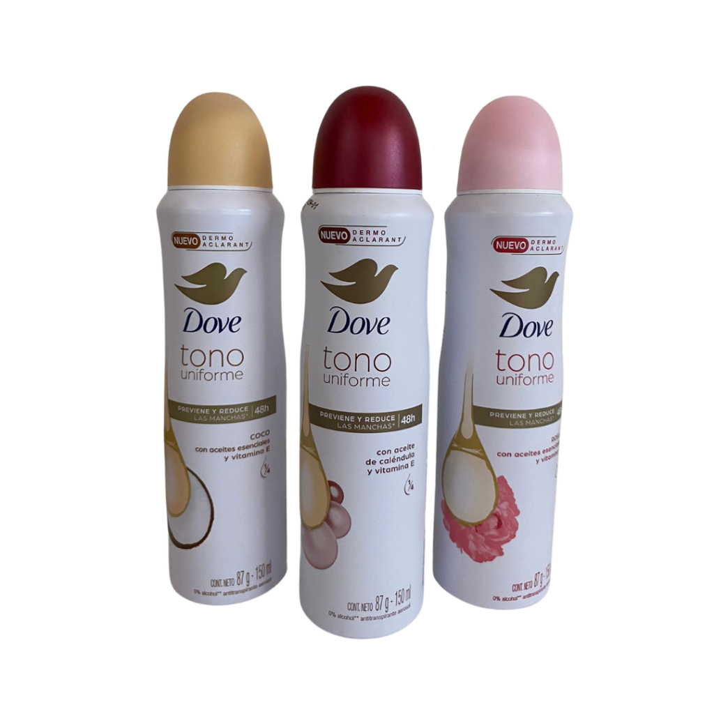 Desodorante Dove Aerosol Dermo Aclarante (CLAREADOR DE AXILAS) | Shopee ...