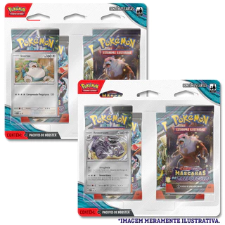 Pokémon Quad Pack Escarlate e Violeta 6 Máscaras de Crepúsculo