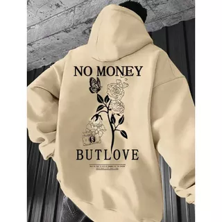 Moletom Canguru Streetwear Unissex Masculino e Feminino Flanelado Blusa de Frio No Money E But Love