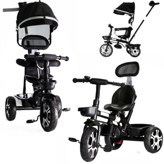 Carrinho de Passeio Bebê Triciclo com Haste Empurrador Zupa Até 50 Kg - Baby Style
