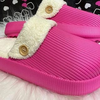 PANTUFA FEMININA NUVEM FORRO REMOVÍVEL