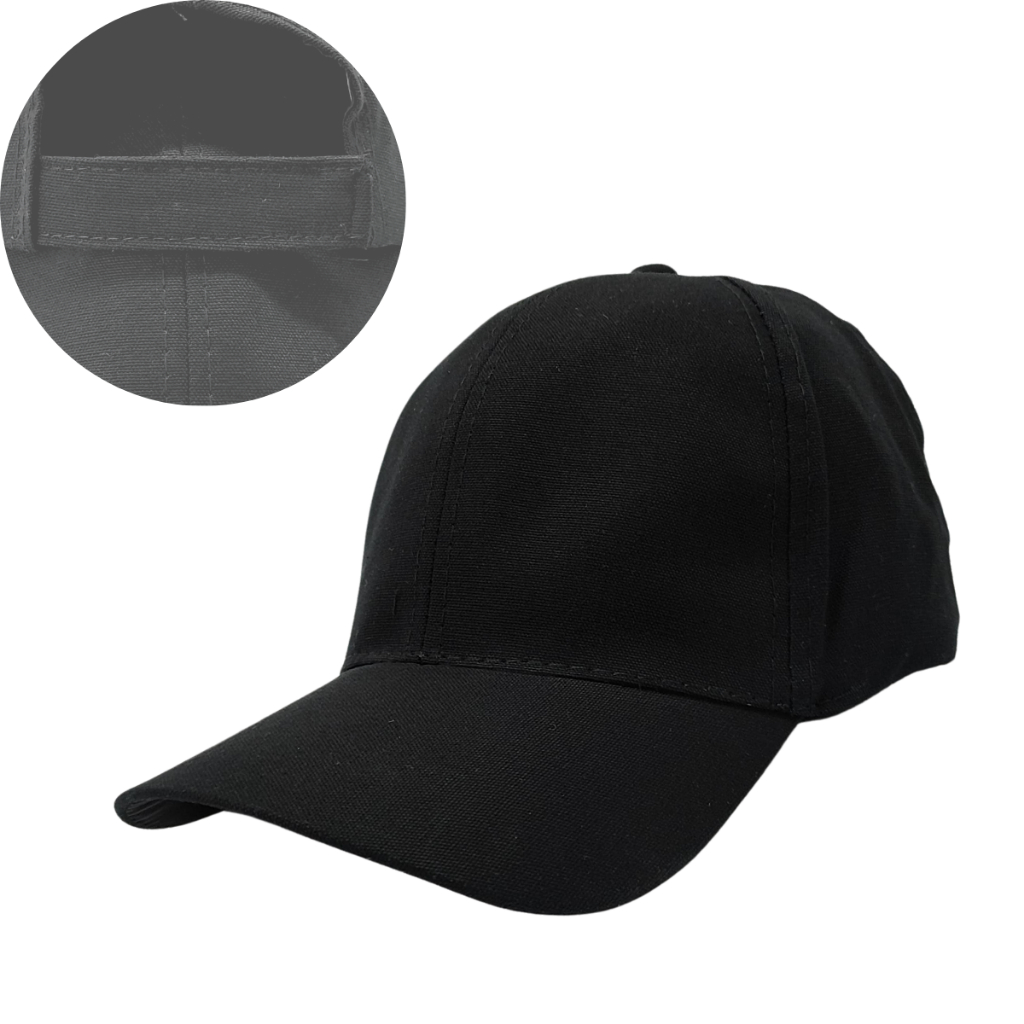10 Unidades de Boné Preto Liso Brim