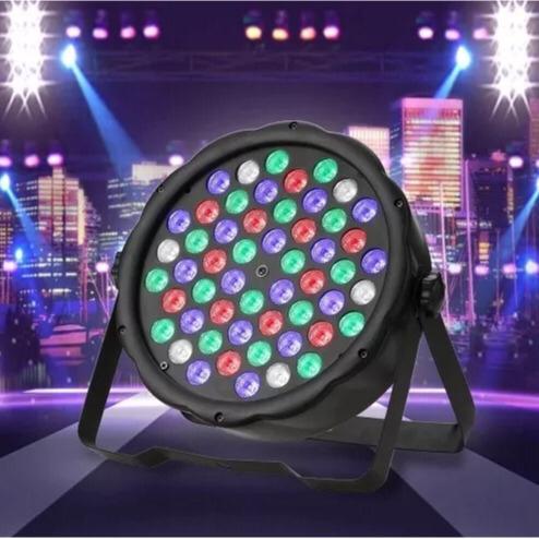 Canhão Strobo Refletor 18/36/54/60 LEDS RGB Iluminação de Festa e Balada