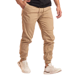 Calças Jogger Masculina com punho moda homem Estiloso