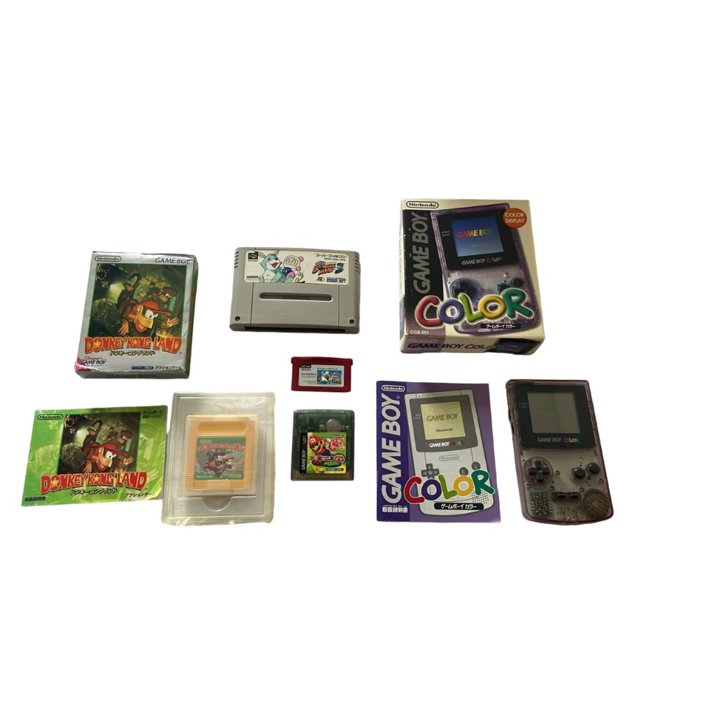 Nintendo Game Boy Color Roxo Transparente, Donkey Kong Game Boy, Mario ...