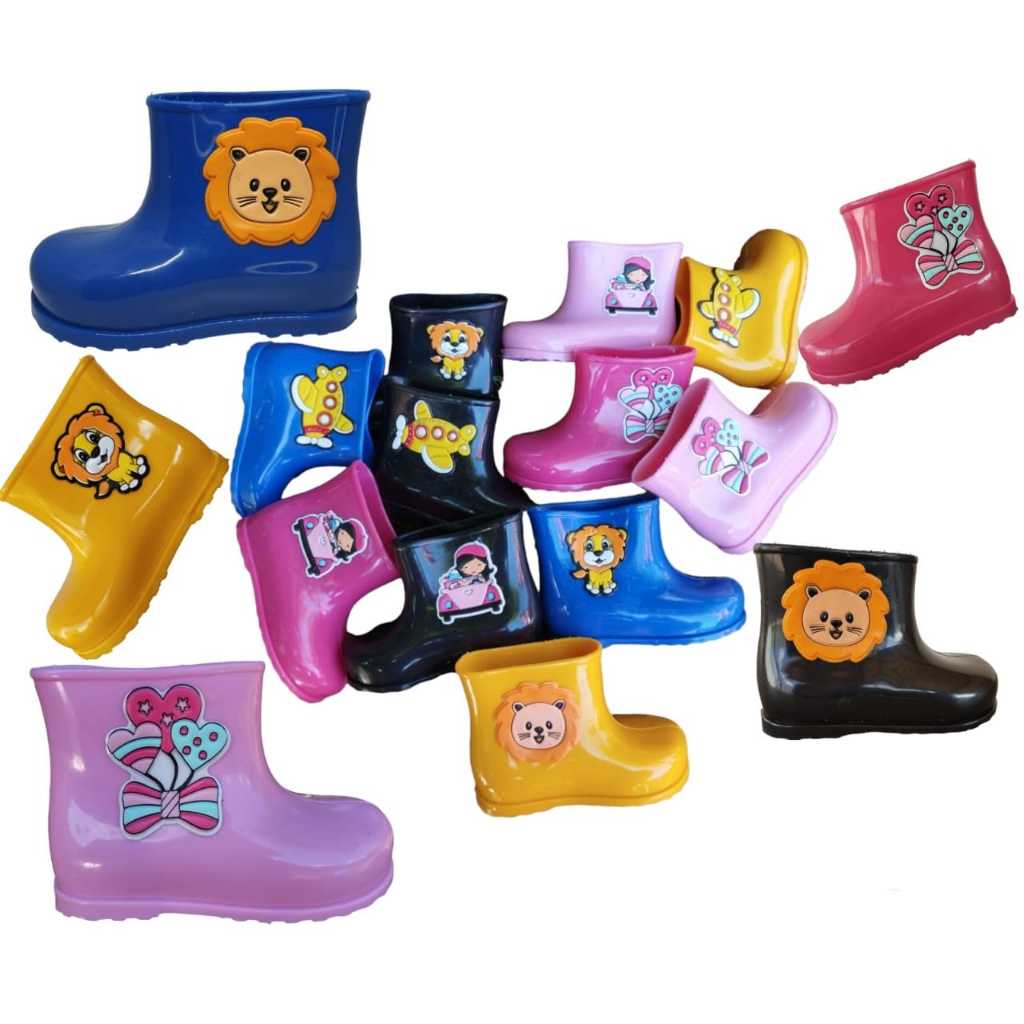 bota infantil menina galocha bebe figurinhas | Shopee Brasil
