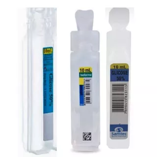 Glicose 50 % Kit 50 unidades Ampola Samtec Escleroterapia
