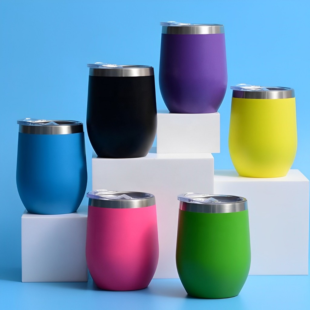 Caneca Térmica Cuia Copo 350ML Em Caneca de inox Com Tampa Acrílica