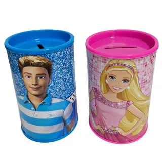 COFRINHOS PERSONALIZADOS LEMBRANCINHAS FESTA TEMA BARBIE E KEN