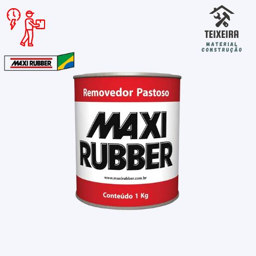 Removedor Tinta Pastoso 500g 1kg maxi rubber