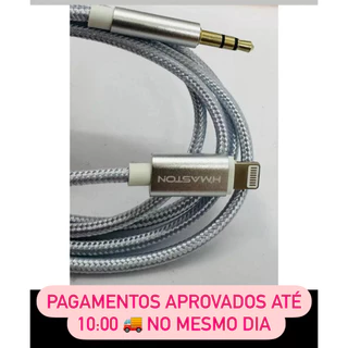 Cabo Adaptador de Áudio para iphone e tipo c H' MASTON - IP / P2 -1 METRO