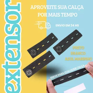 KIT Extensor de calça - Grávidas - Gestante - Elástico - 3 PEÇAS em Oferta na Shopee