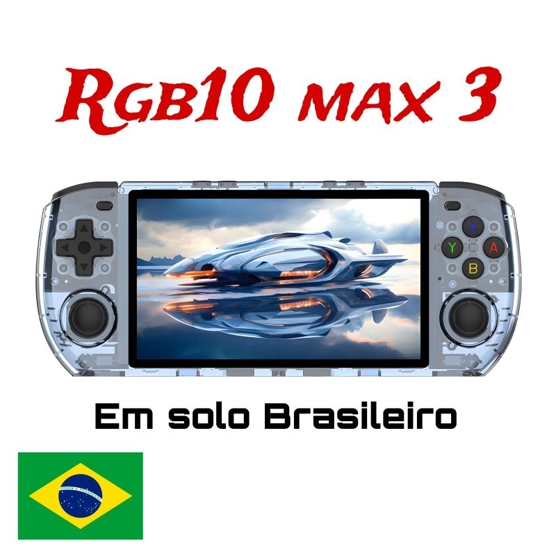 powkiddy Rgb10 Max 3 lançamento 16Gb + 64Gb console portatil