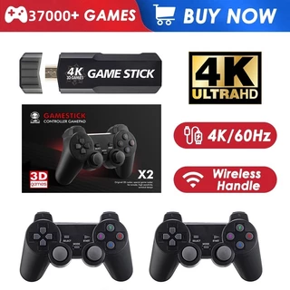 Console De Videogame 3D Com 37000 + Jogos Portátil GD10 Com Controladores Sem Fio 4K HD TV Retrô Jogo 50 Emuladores Para PS1/N64/DC