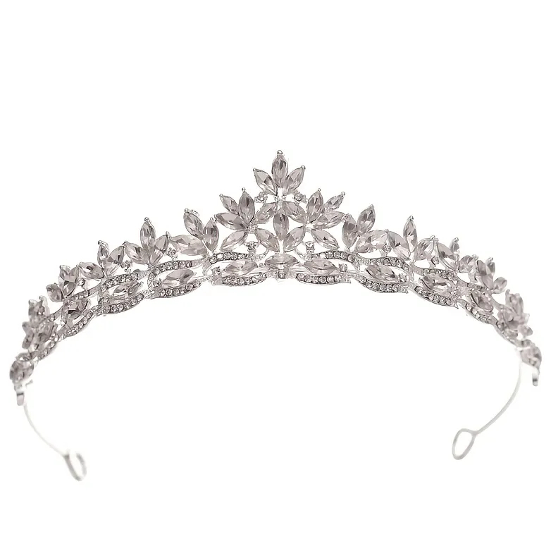 Tiara de Noiva Coroa Acessório para Casamento Noiva Debutante Miss