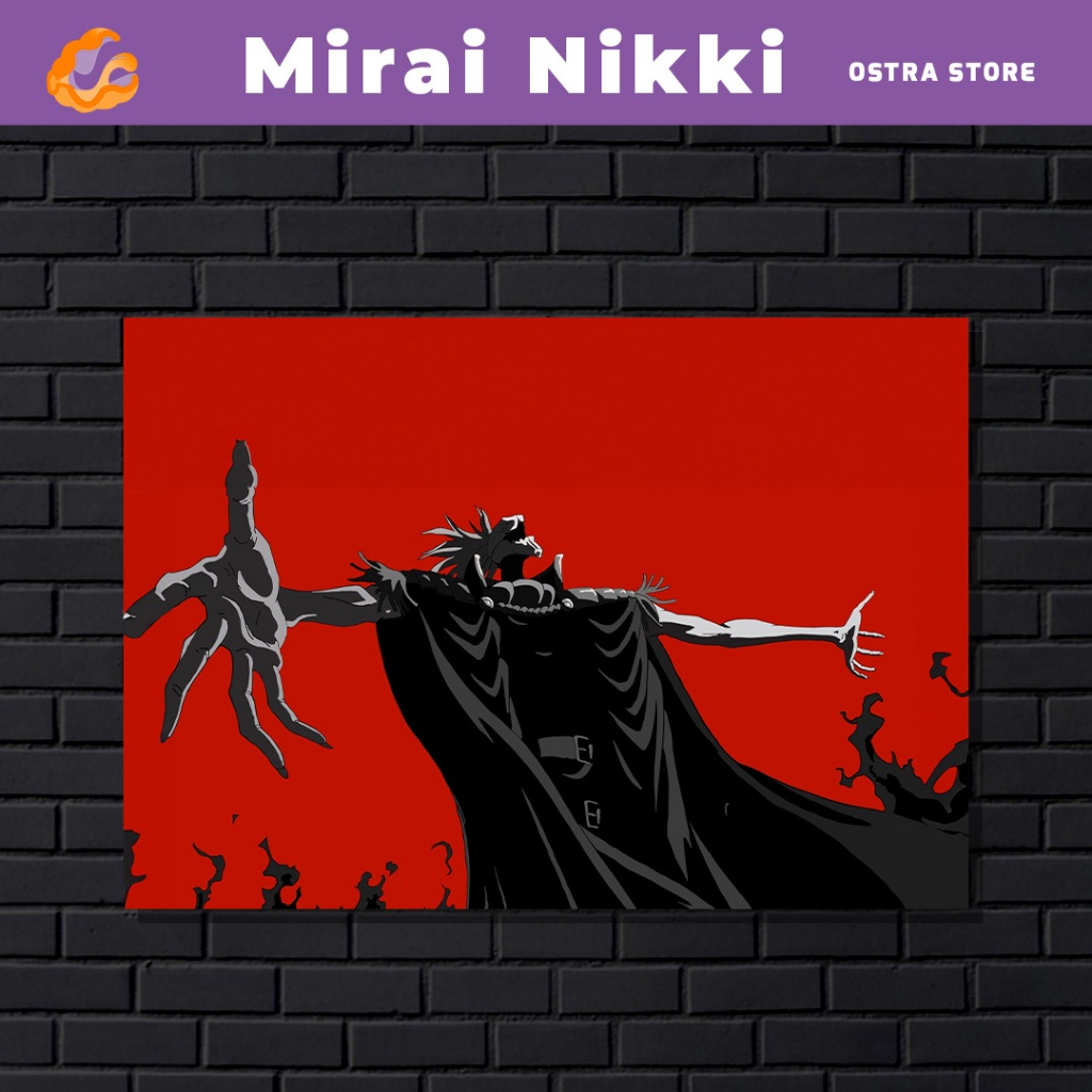 Mirai Nikki 01 a 12 - Placa MDF & Quadro com Moldura - Diário do