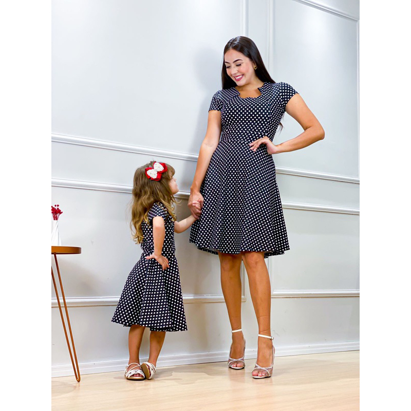 Kit Vestidos Tal Mãe Tal Filha Princesa Gode Moda Feminina