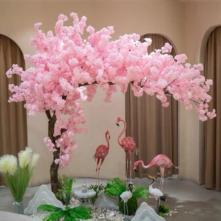 95CM flor de cerejeira artificial enfeite e decoracao