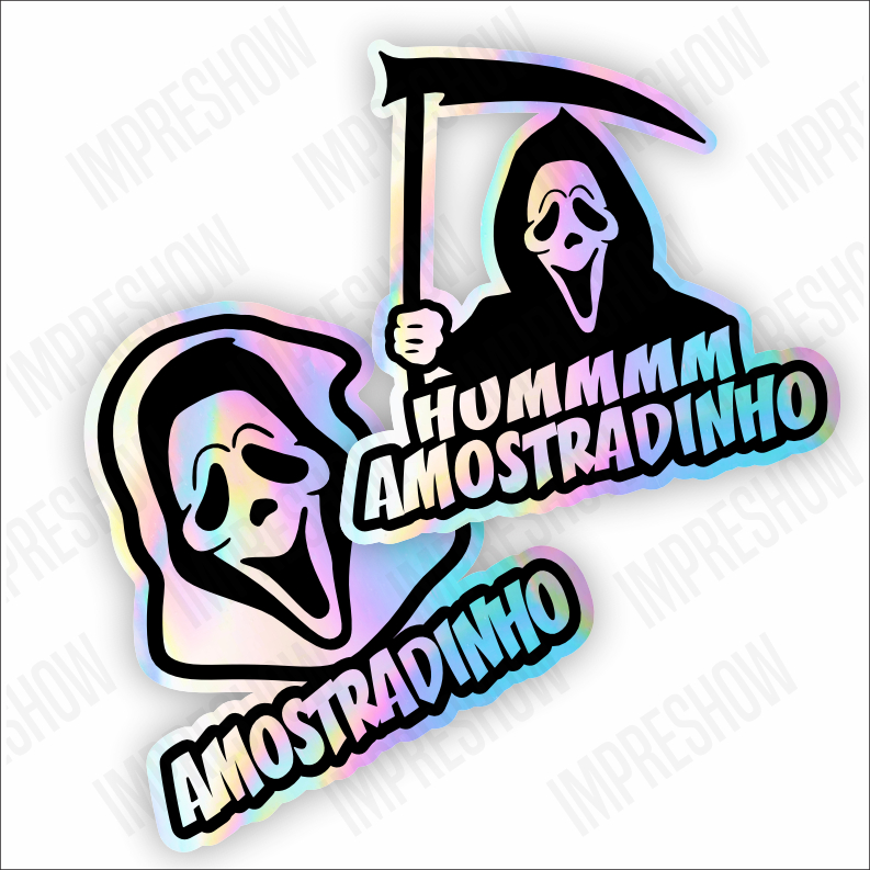 2 Adesivos Amostradinho Meme hummm Holográfico | Shopee Brasil