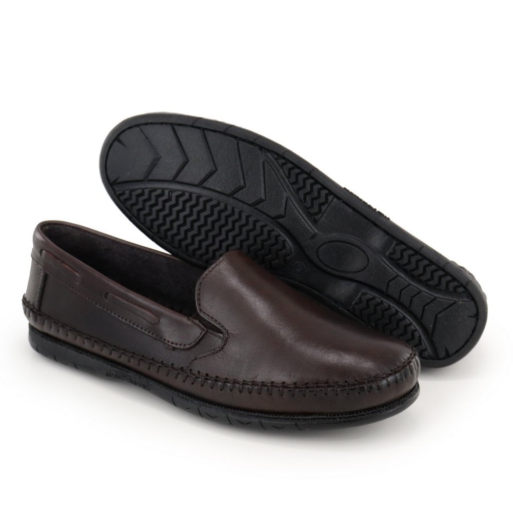 Mocassim Masculino Couro Legítimo Sapatilha Ortopédica Muito Confortável