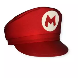 Quepe Super Mario Bros Adulto Luxo / Boina / Chapéu (+Bigode)